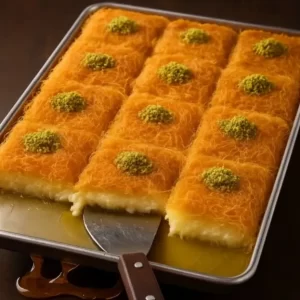 Osmalieh dessert with ashta